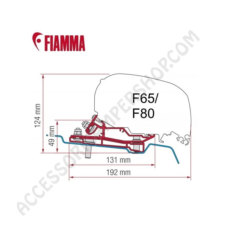 Adapter Ford Transit H3 per Tendalini Fiamma | Accessoricampershop.com