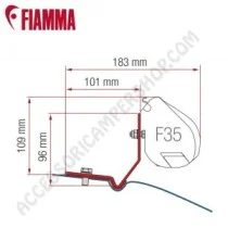 Kit Adattatori Staffe Tendalino Fiamma VW Caddy Maxi | Accessoricampershop.com