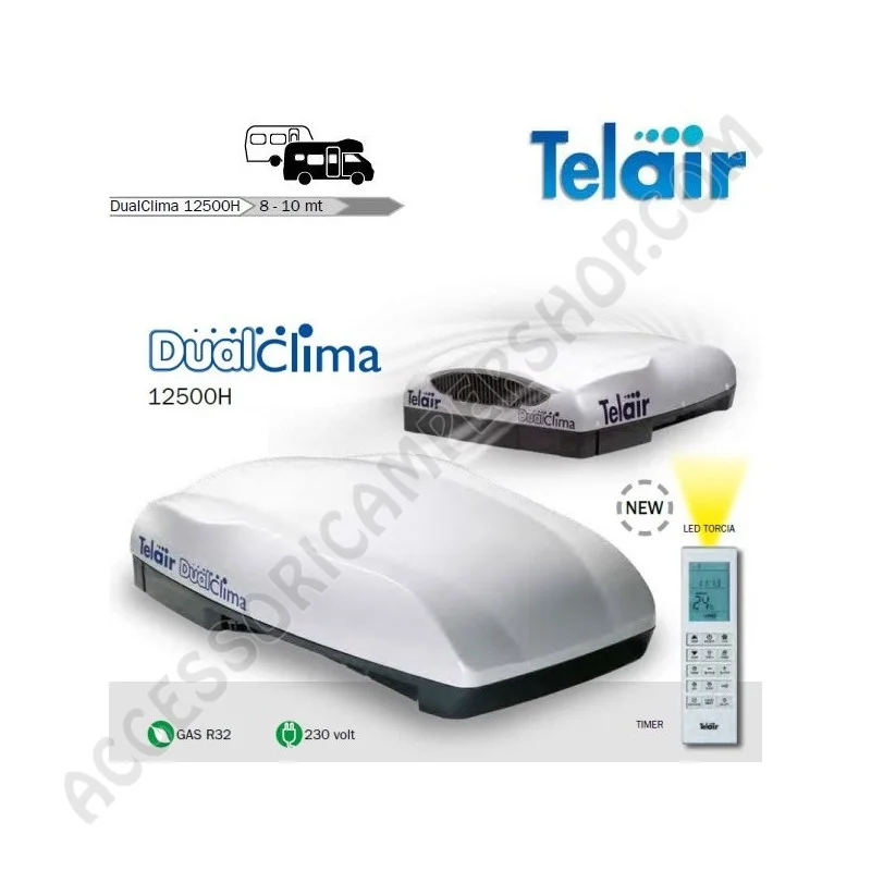 Condizionatore TELAIR DUALCLIMA 12500H per Camper | Accessoricampershop.com