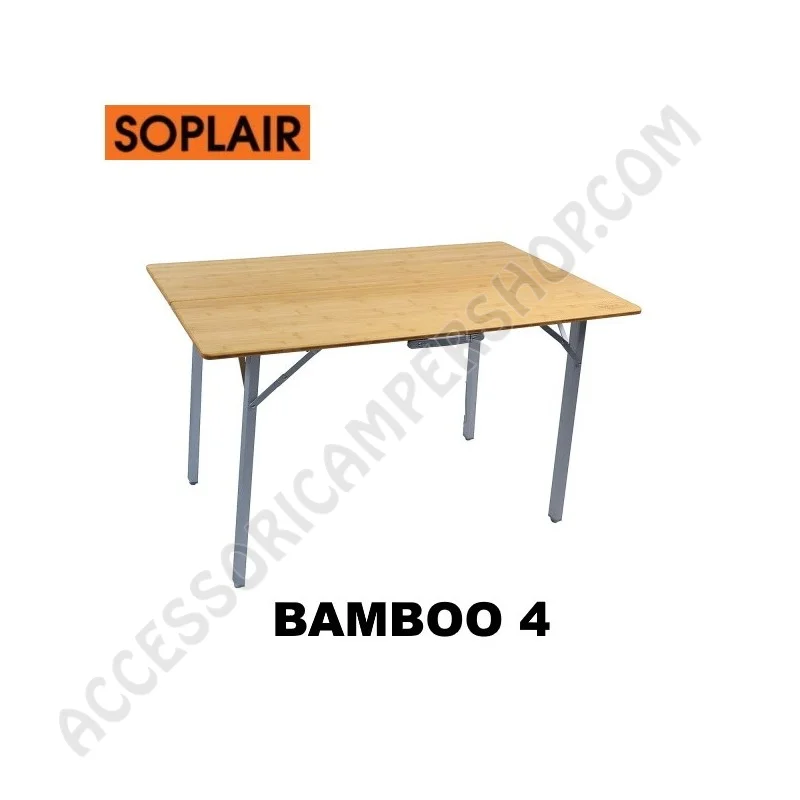 Tavolo Pieghevole Bamboo per Campeggio 4 Persone | Accessoricampershop.com