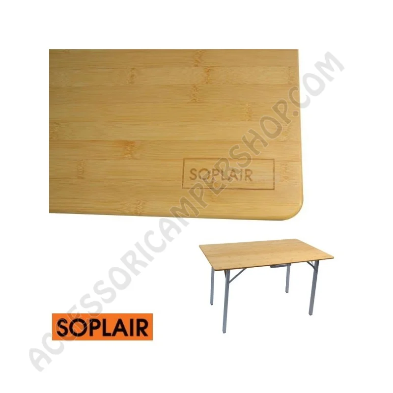 Tavolo Pieghevole Bamboo per Campeggio 4 Persone | Accessoricampershop.com