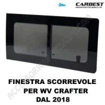 Finestra Scorrevole in Vetro Carbest per VW Crafter | Accessoricampershop.com