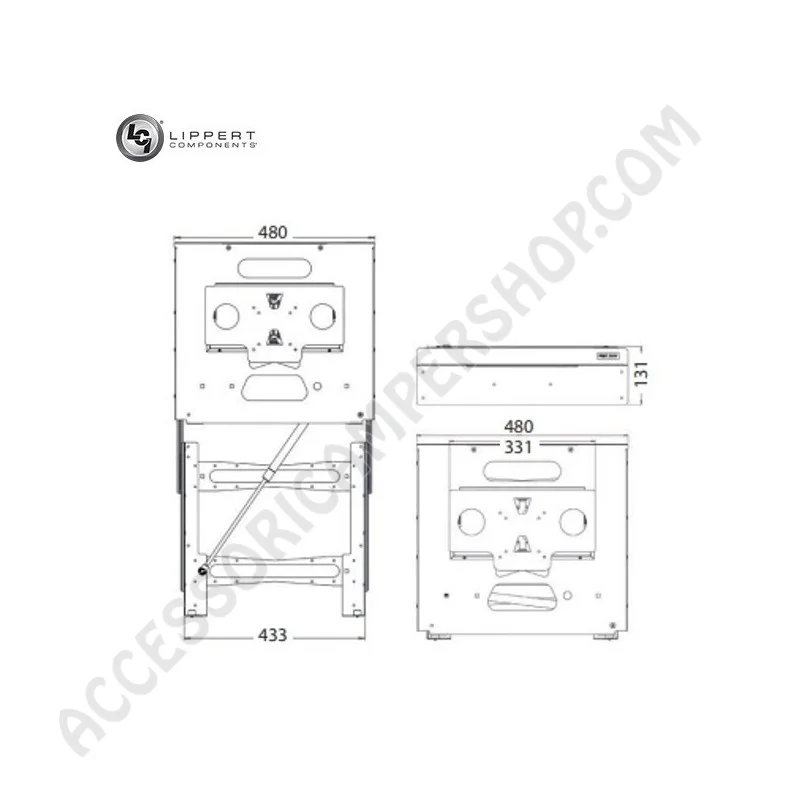 Porta LCD Manuale Verticale per Camper e Caravan | Accessoricampershop.com