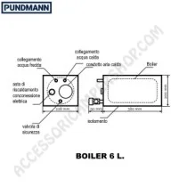 Boiler AIR 6 L 230 V 500 W per Camper | Accessoricampershop.com