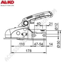 Giunto a sfera AK161 50 mm per caravan | Accessoricampershop.com