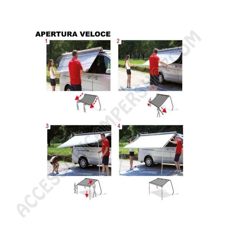 Tendalino Veranda Fiamma F35 Pro Titanium | Accessoricampershop.com