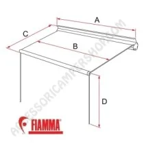 Tendalino Fiamma F35 Pro Deep Black per Caravan | Accessoricampershop.com