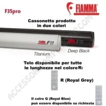 Tendalino Fiamma F35 Pro Deep Black per Caravan | Accessoricampershop.com