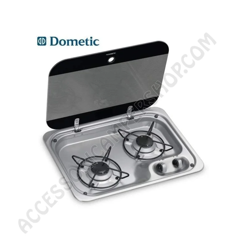 Piano Cottura Dometic 2 Fuochi a Gas con Coperchio | Accessoricampershop.com