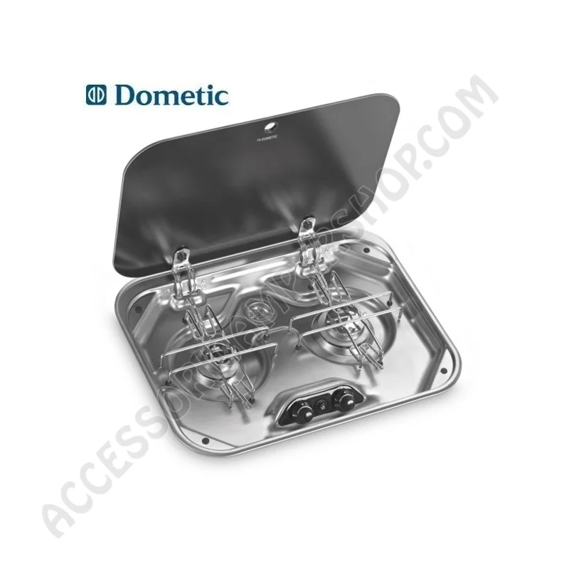 Piano Cottura Dometic 2 Fuochi Gas con Coperchio | Accessoricampershop.com
