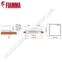 Oblò VENT CRYSTAL 40x40 Fiamma per Camper | Accessoricampershop.com