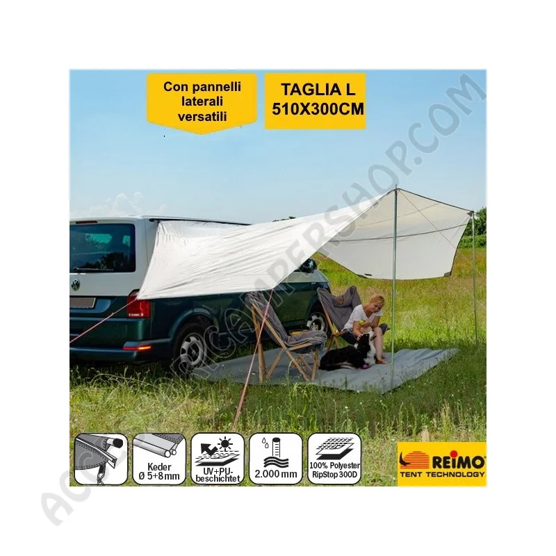 Tendalino tettoia parasole Mauritius L 510x300 | Accessoricampershop.com