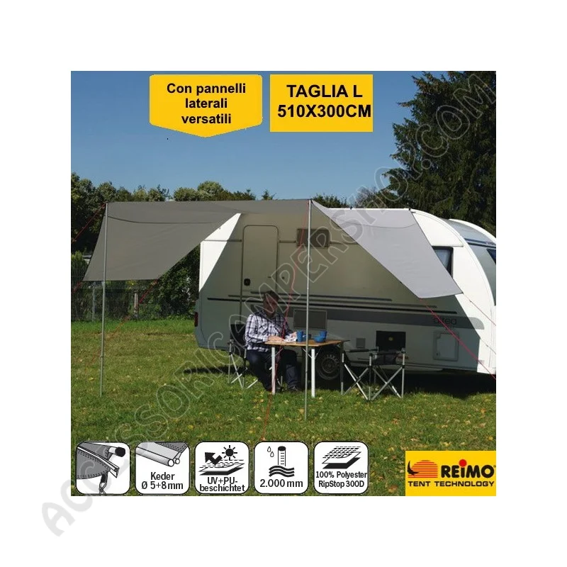 Tendalino tettoia parasole Mauritius L 510x300 | Accessoricampershop.com