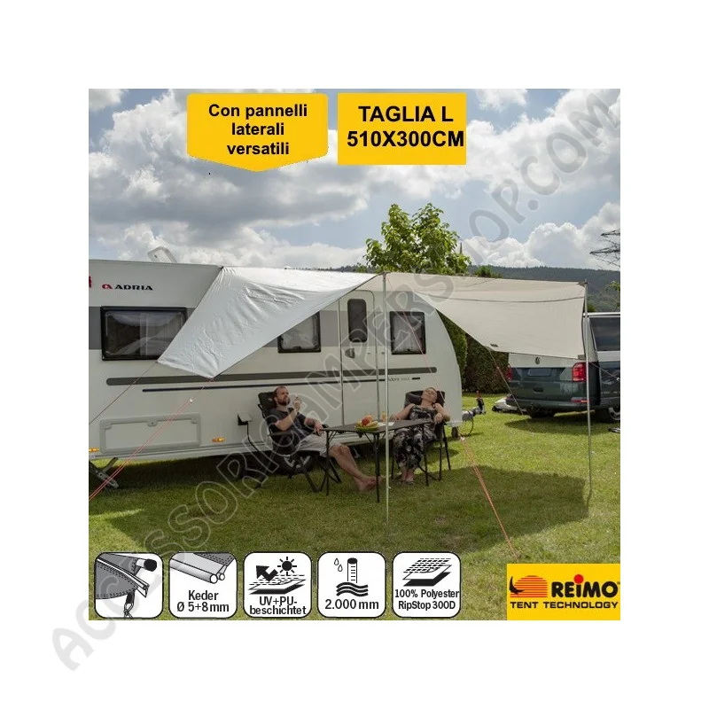 Tendalino tettoia parasole Mauritius L 510x300 | Accessoricampershop.com