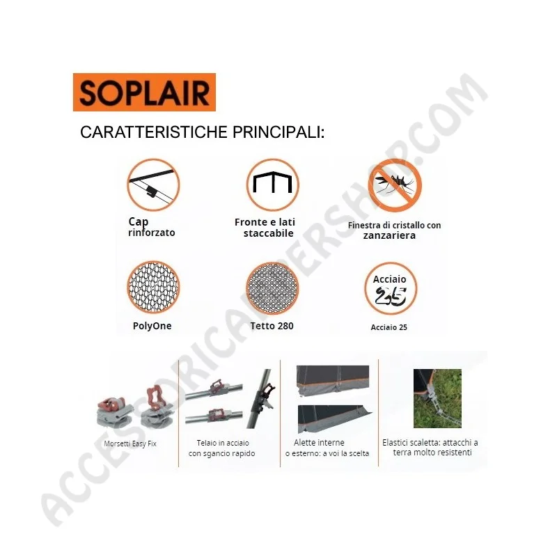 Veranda per caravan Marmara Soplaire 240 | Accessoricampershop.com