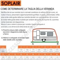 Veranda per Caravan Wandel Soplaire Profondità 270 | Accessoricampershop.com