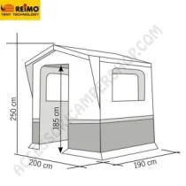 Cucinotto Tenda Cucina Alicante 200x190 cm | Accessoricampershop.com