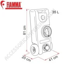 Serbatoio Fiamma Roll-Tank 40L per Acqua Potabile | Accessoricampershop.com