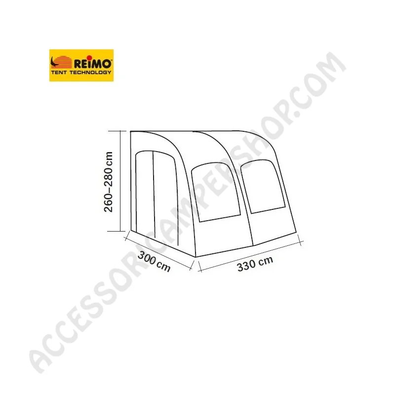 Veranda Pneumatica Marina Air High 330 Reimo | Accessoricampershop.com