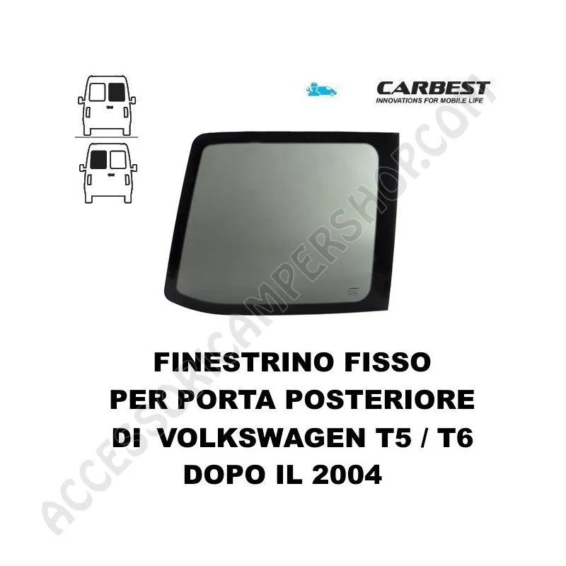 Finestrino Fisso Carbest per Volkswagen T5/T6 | Accessoricampershop.com