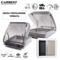Oblò Carbest 40x40 Grigio per Camper e Caravan | Accessoricampershop.com