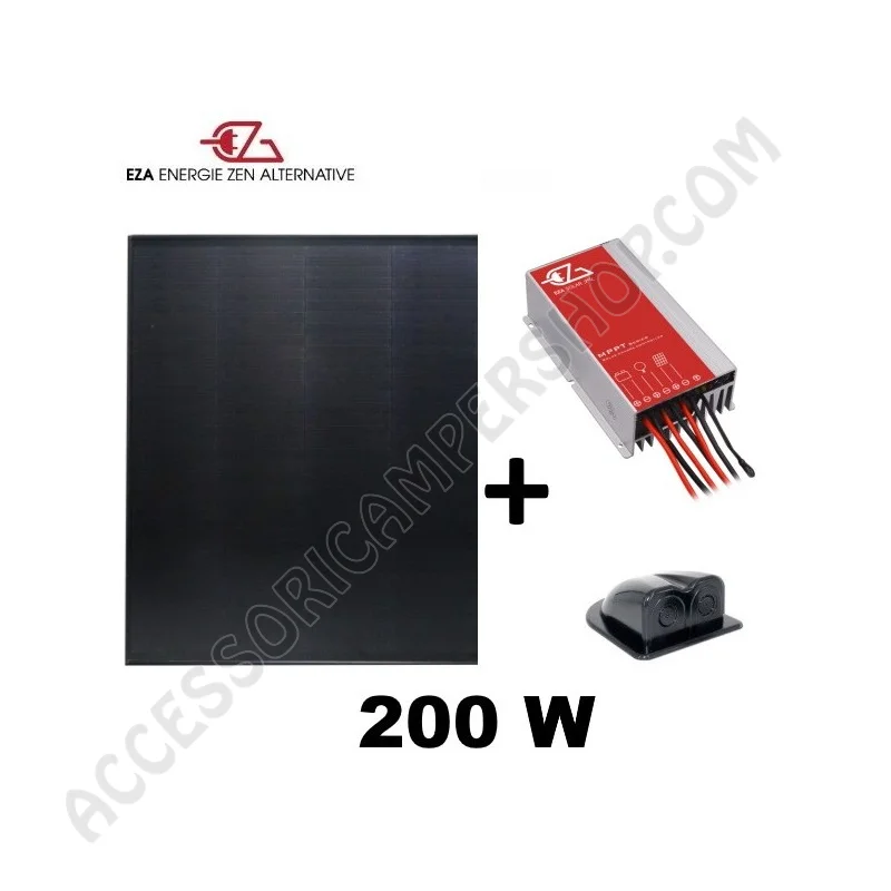 Kit Pannello Solare EZA 200W con Regolatore MPPT | Accessoricampershop.com