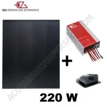 Pannello Solare EZA Full Black 220W con Regolatore | Accessoricampershop.com