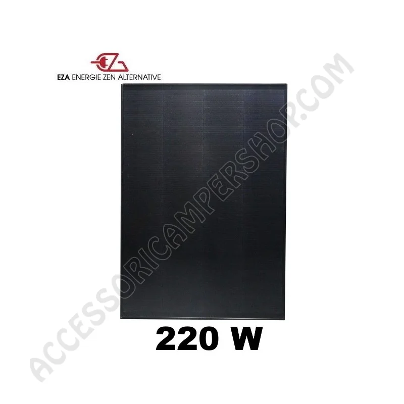 Pannello Solare EZA Full Black 220W con Regolatore | Accessoricampershop.com