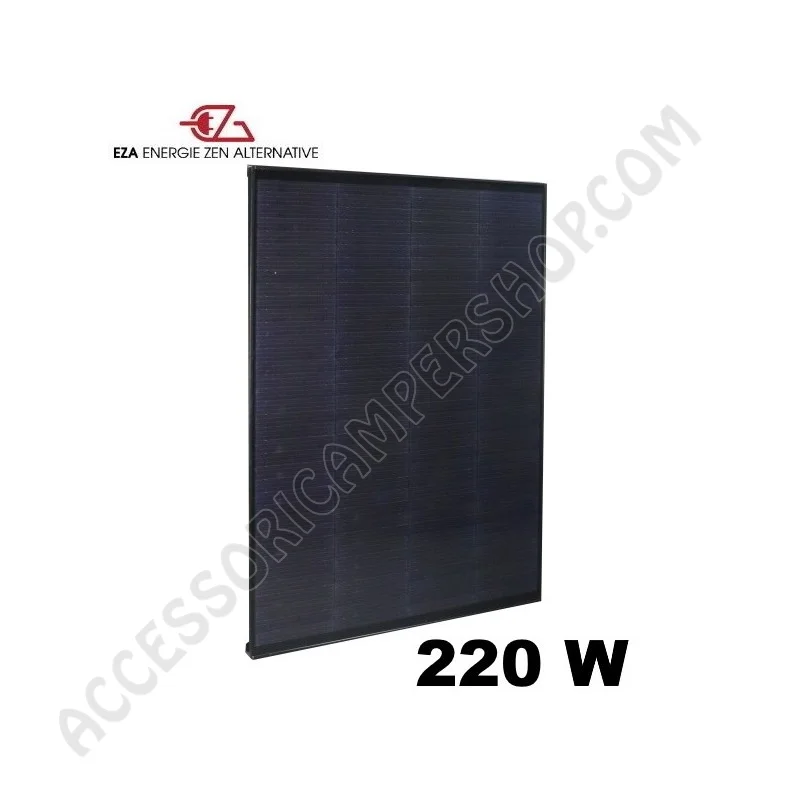 Pannello Solare EZA Full Black 220W con Regolatore | Accessoricampershop.com