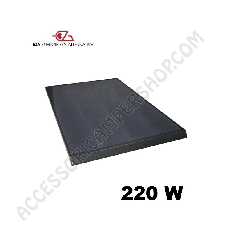 Pannello Solare EZA Full Black 220W con Regolatore | Accessoricampershop.com
