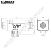 Riscaldatore a Gasolio Vanheat 2.0-DH 12V 2KW | Accessoricampershop.com