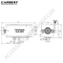 Riscaldatore a Gasolio VANHEAT 4.0-DH 12V 4kW | Accessoricampershop.com