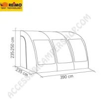 Veranda Pneumatica Rimini Air per Caravan | Accessoricampershop.com
