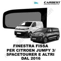 Finestra Fissa Carbest per Citroen Jumpy 3 | Accessoricampershop.com