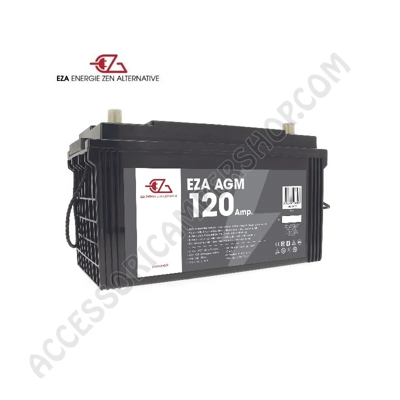 Batteria AGM 120 AH Scarica Lenta per Camper | Accessoricampershop.com