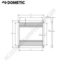 Oscurante a Rullo con Zanzariera Dometic DB1R | Accessoricampershop.com