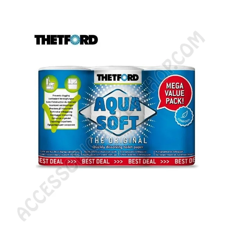 Carta Igienica Solubile Aqua Soft per WC | Accessoricampershop.com