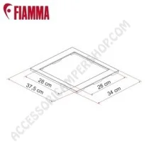 KIT FRAME 28 DUCATO FIAMMA per Oblò 28 F | Accessoricampershop.com