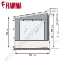 Parete Laterale Side W Pro Shade Fiamma | Accessoricampershop.com