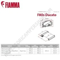 Tendalino F80S Ducato 320 per camper | Accessoricampershop.com