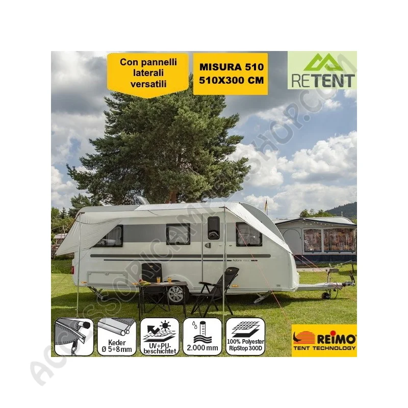 Tendalino Parasole Mauritius 510 per Camper | Accessoricampershop.com