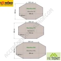 Tendalino Parasole Mauritius 510 per Camper | Accessoricampershop.com