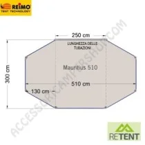 Tendalino Parasole Mauritius 510 per Camper | Accessoricampershop.com
