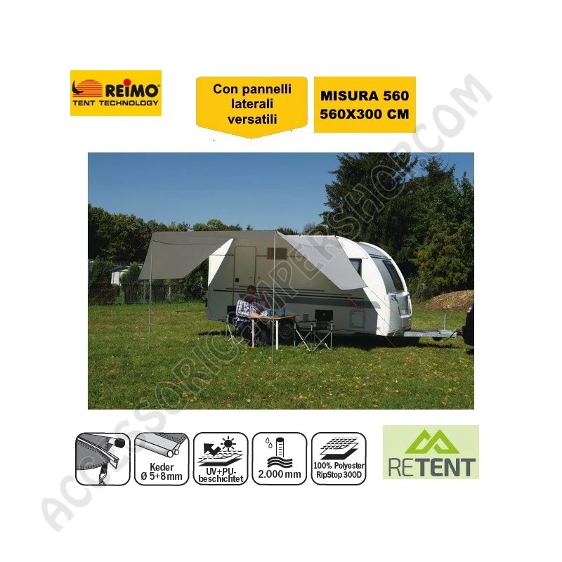 Tendalino Parasole Mauritius 560 per Camper | Accessoricampershop.com