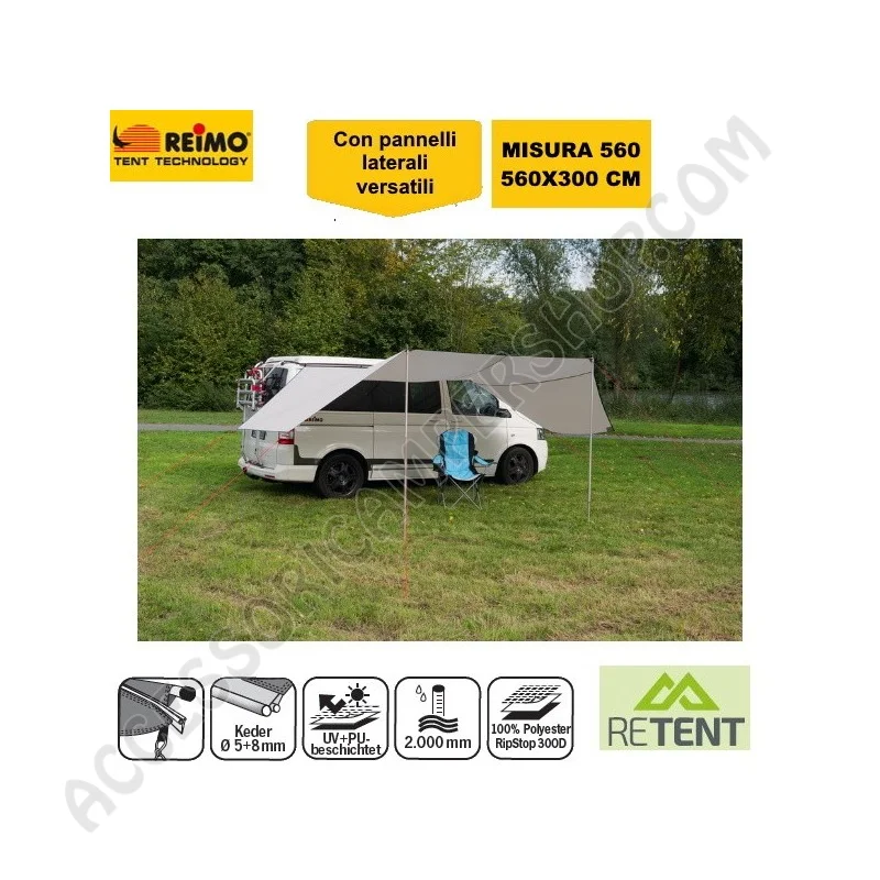 Tendalino Parasole Mauritius 560 per Camper | Accessoricampershop.com