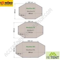 Tendalino Parasole Mauritius 560 per Camper | Accessoricampershop.com