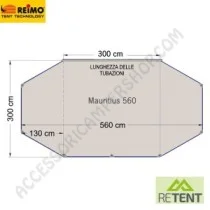 Tendalino Parasole Mauritius 560 per Camper | Accessoricampershop.com