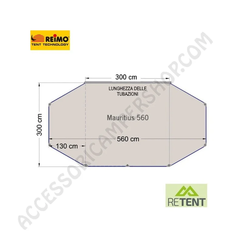 Tendalino Parasole Mauritius 560 per Camper | Accessoricampershop.com