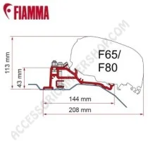 Adattatore Staffe Ducato H2 per Tendalini Fiamma | Accessoricampershop.com