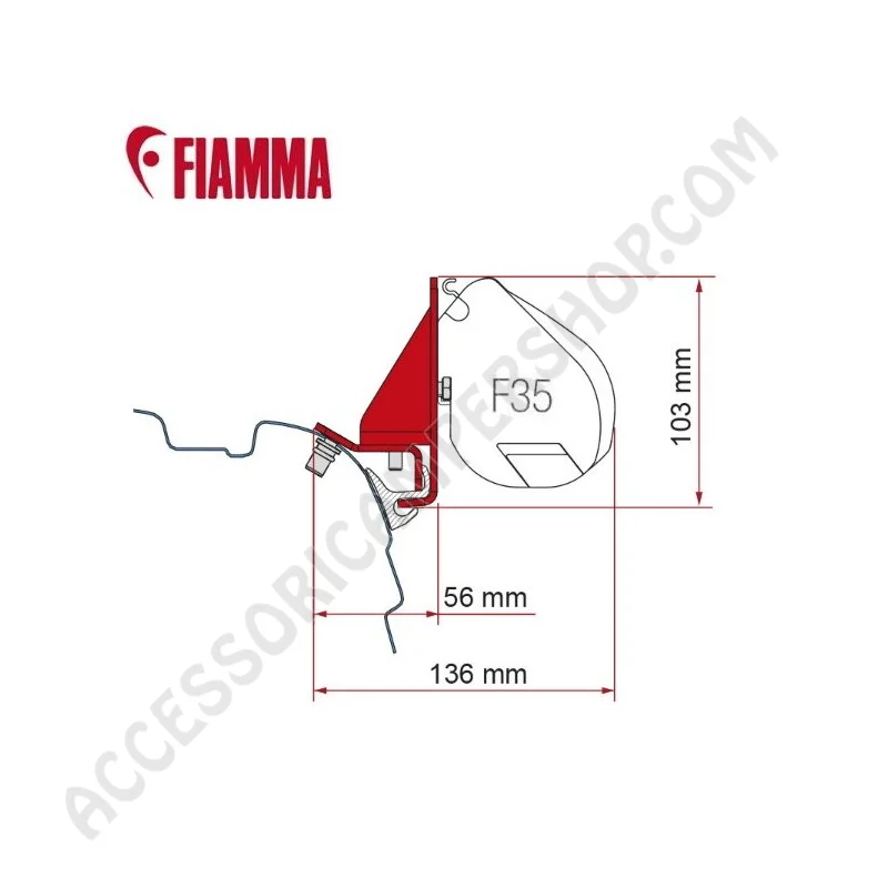 Kit Adattatori Staffe VW T5/T6 per Tendalino Fiamma | Accessoricampershop.com